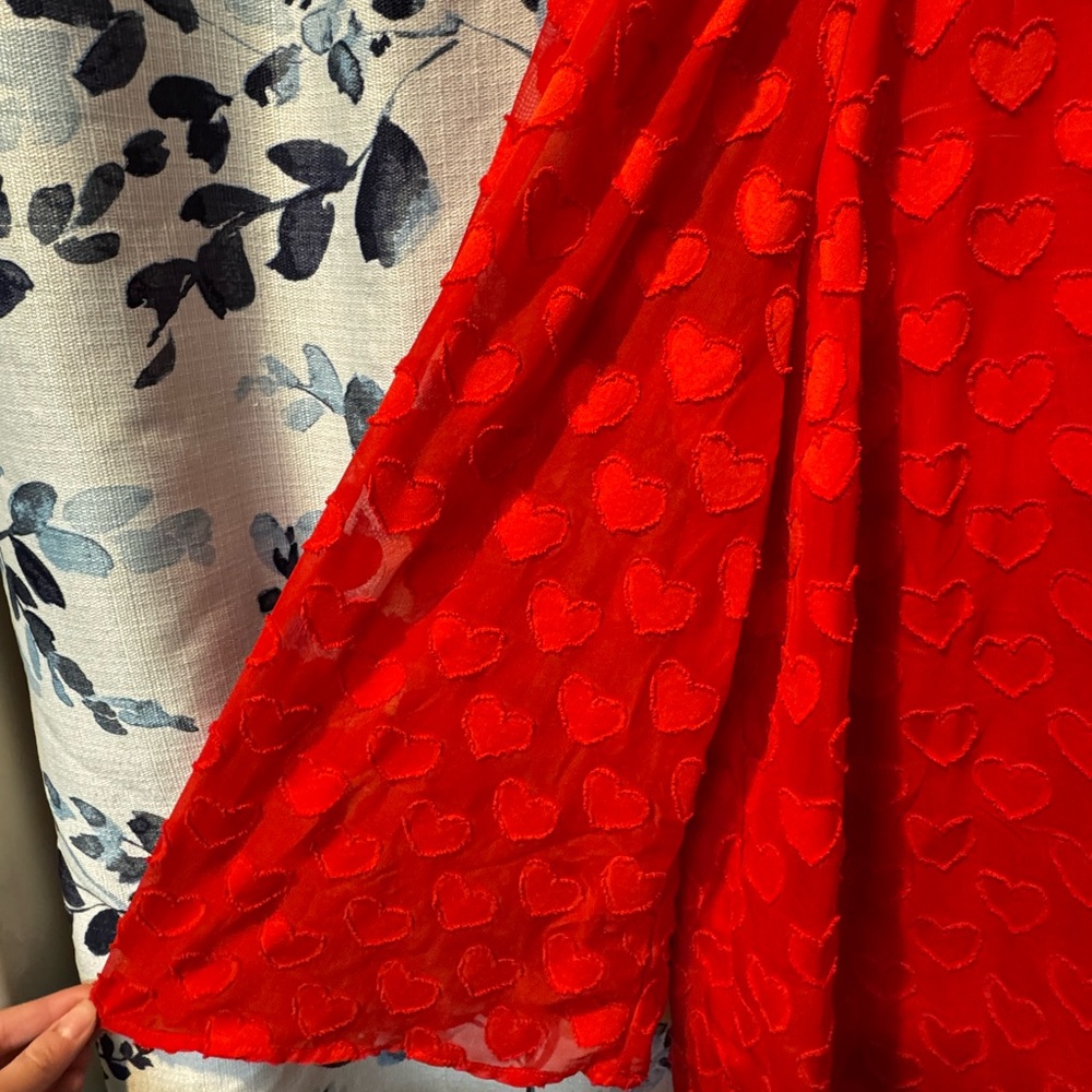 Cato Red Heart Pattern Blouse - image 2